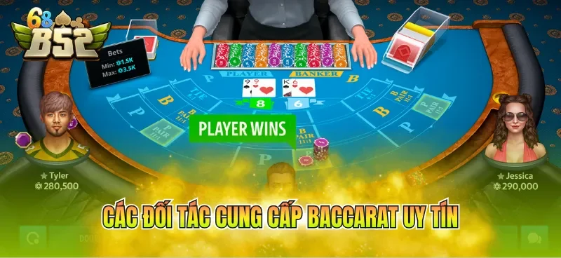 Các đối tác cung cấp Baccarat uy tín