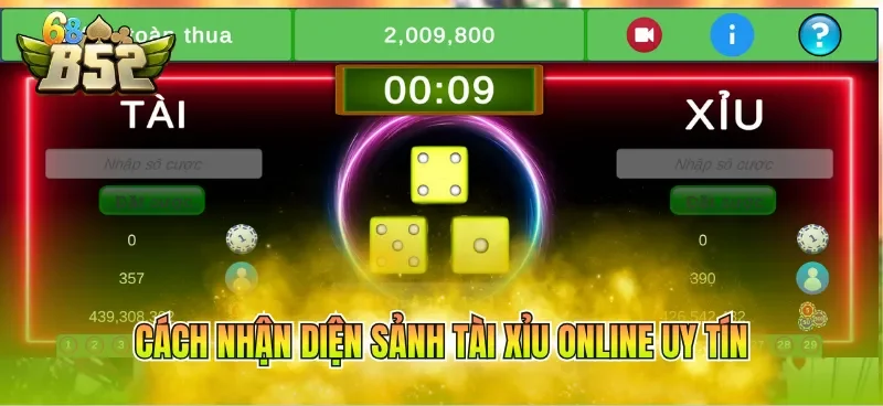 Cách nhận diện sảnh tài xỉu online uy tín