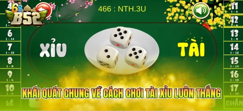 Khái quát chung về cách chơi tài xỉu luôn thắng