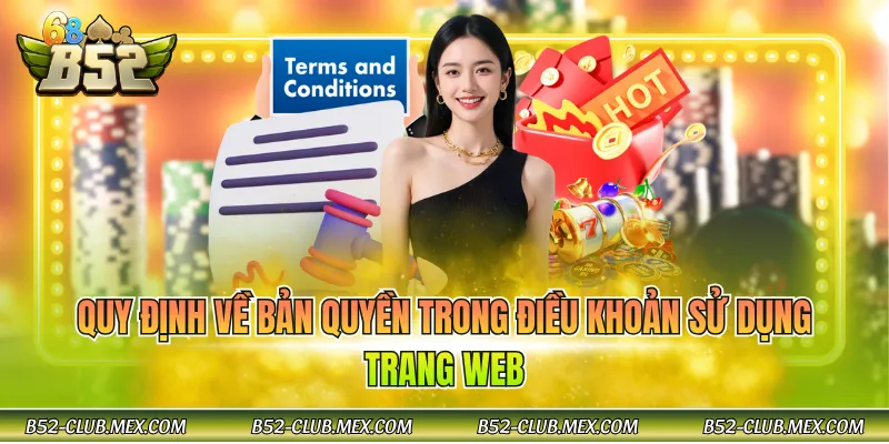 Quy định về bản quyền trong điều khoản sử dụng trang web