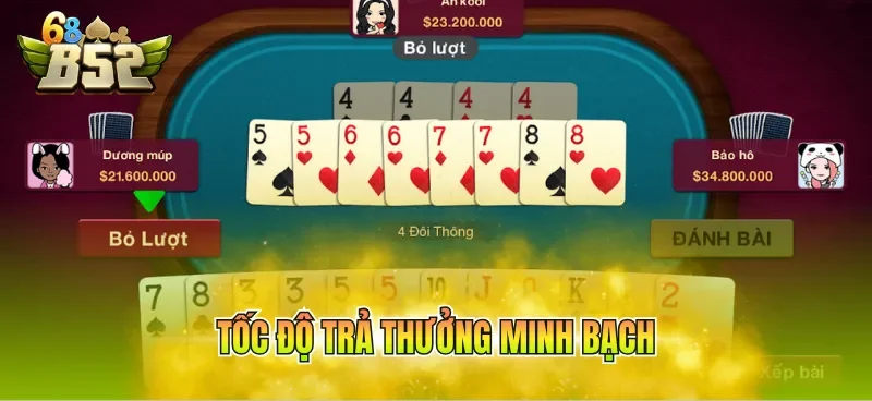 Tốc độ trả thưởng minh bạch