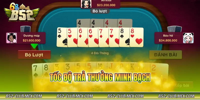 Tốc độ trả thưởng minh bạch